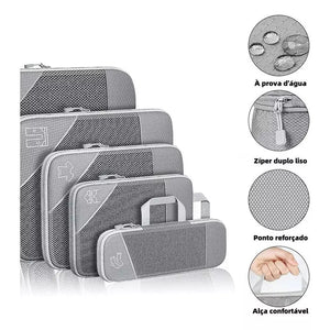 Organizador em Cubos de Compressão - Premium 5 Peças - TOP Viagem