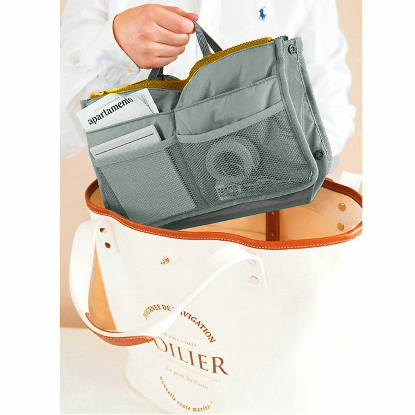 Organizador Interno de Bolsa Com Dupla Camada - TOP Viagem