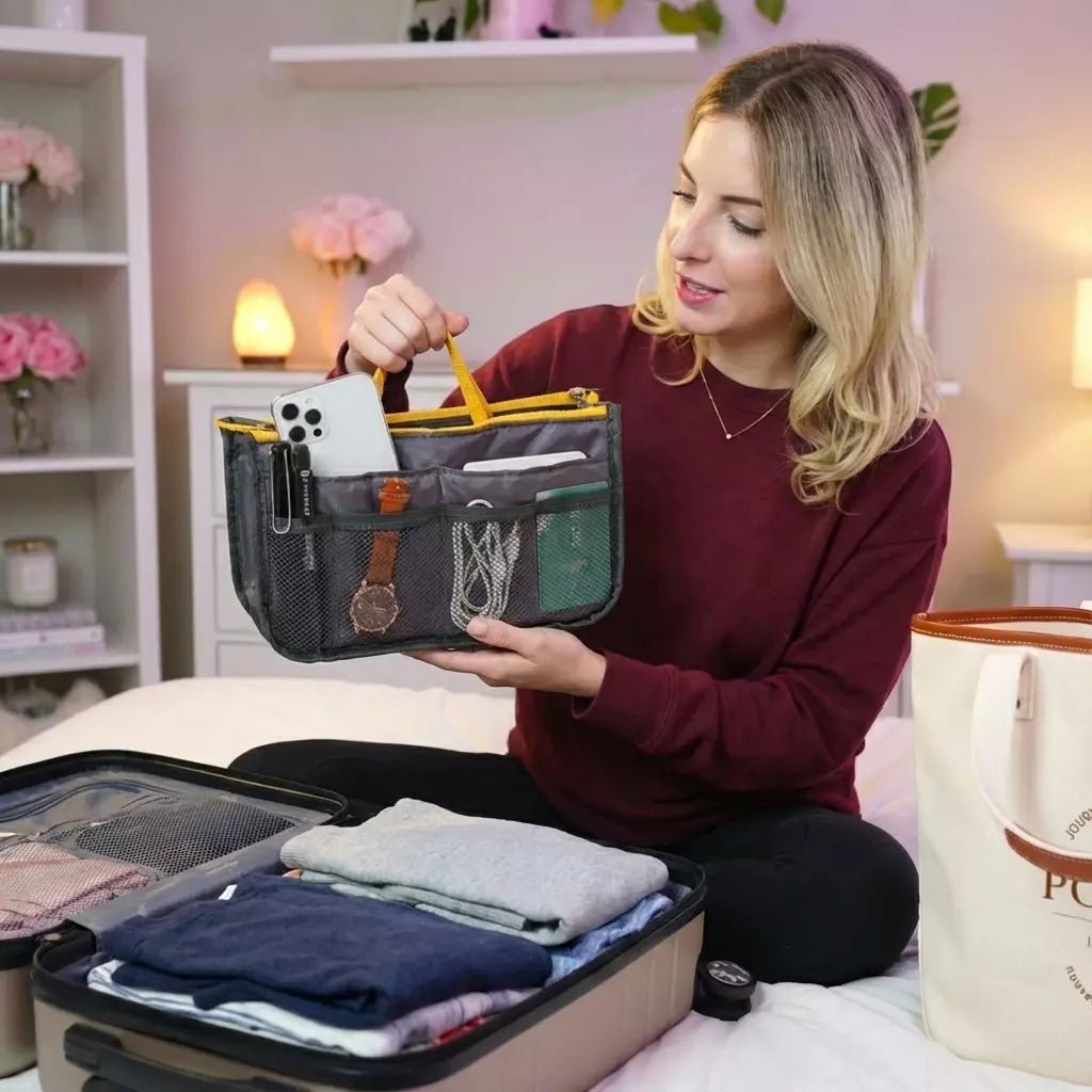 Organizador Interno de Bolsa Com Dupla Camada - TOP Viagem