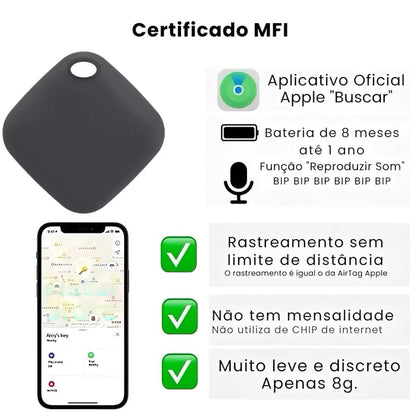 Rastreador para Mala Smart Tag Compatível com iPhone – Localização em Tempo Real Global - TOP Viagem
