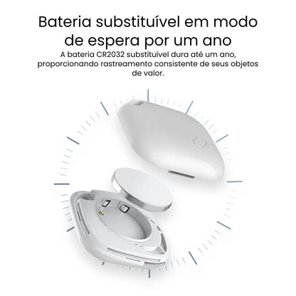 Rastreador para Mala Smart Tag Compatível com iPhone – Localização em Tempo Real Global - TOP Viagem