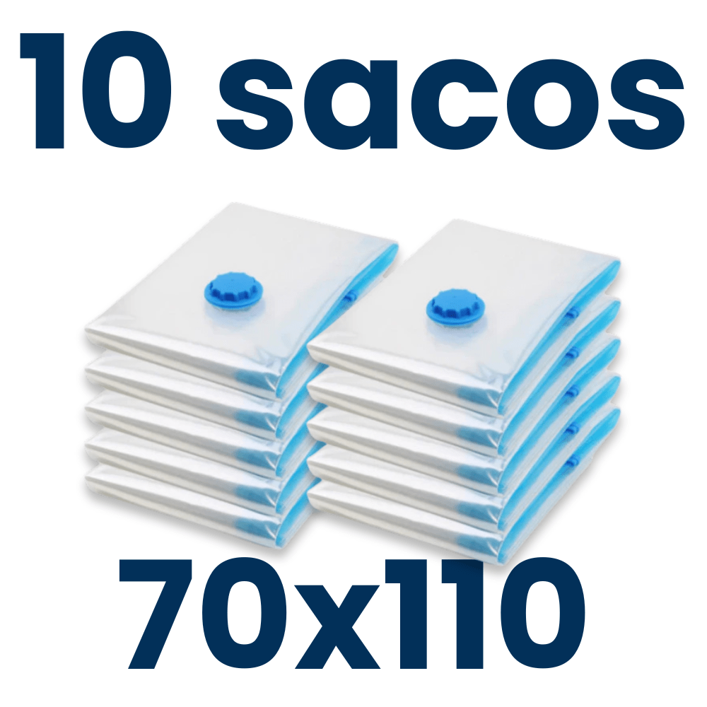 Sacos a Vácuo 70x110 - Ideal p/ Edredon - TOP Viagem