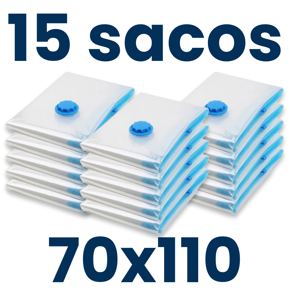 Sacos a Vácuo 70x110 - Ideal p/ Edredon - TOP Viagem
