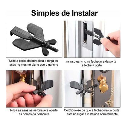 Trava Portátil de Segurança para Portas - TOP Viagem
