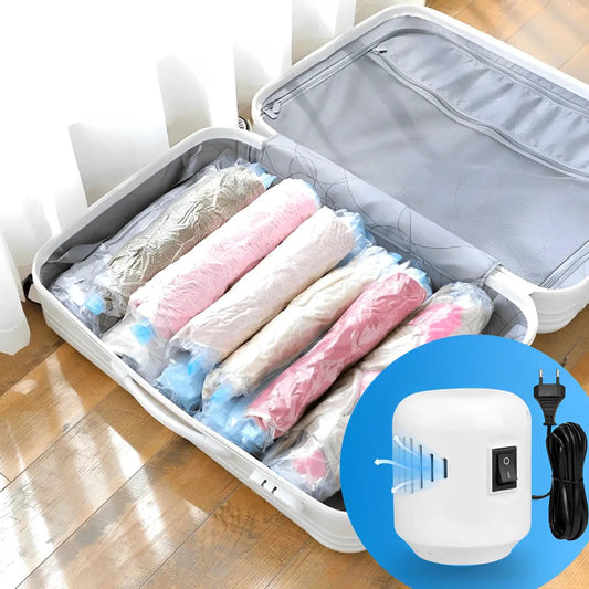 Vacuum Pro – Kit Compactador com Bomba Elétrica - TOP Viagem