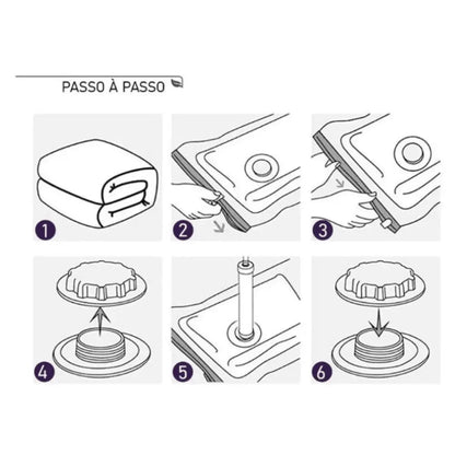 Vacuum Pro – Kit Compactador com Bomba Elétrica - TOP Viagem